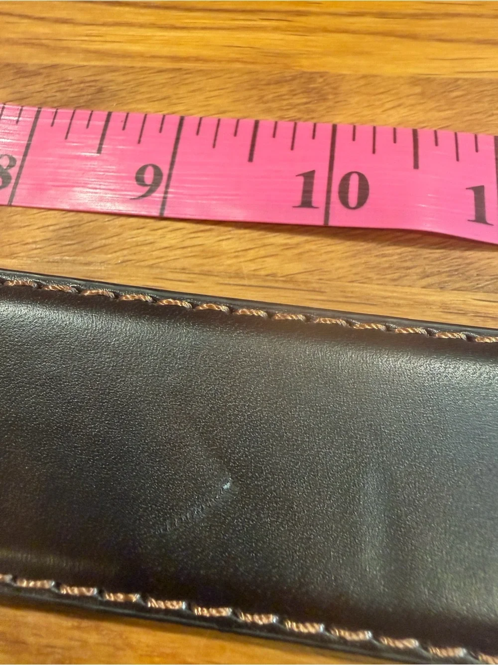 Men's Brown Leather Belt with Brass Buckle (024)